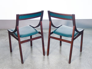 tavolo 180 sedie design carlo de carli per sormani 1960s legno palissandro