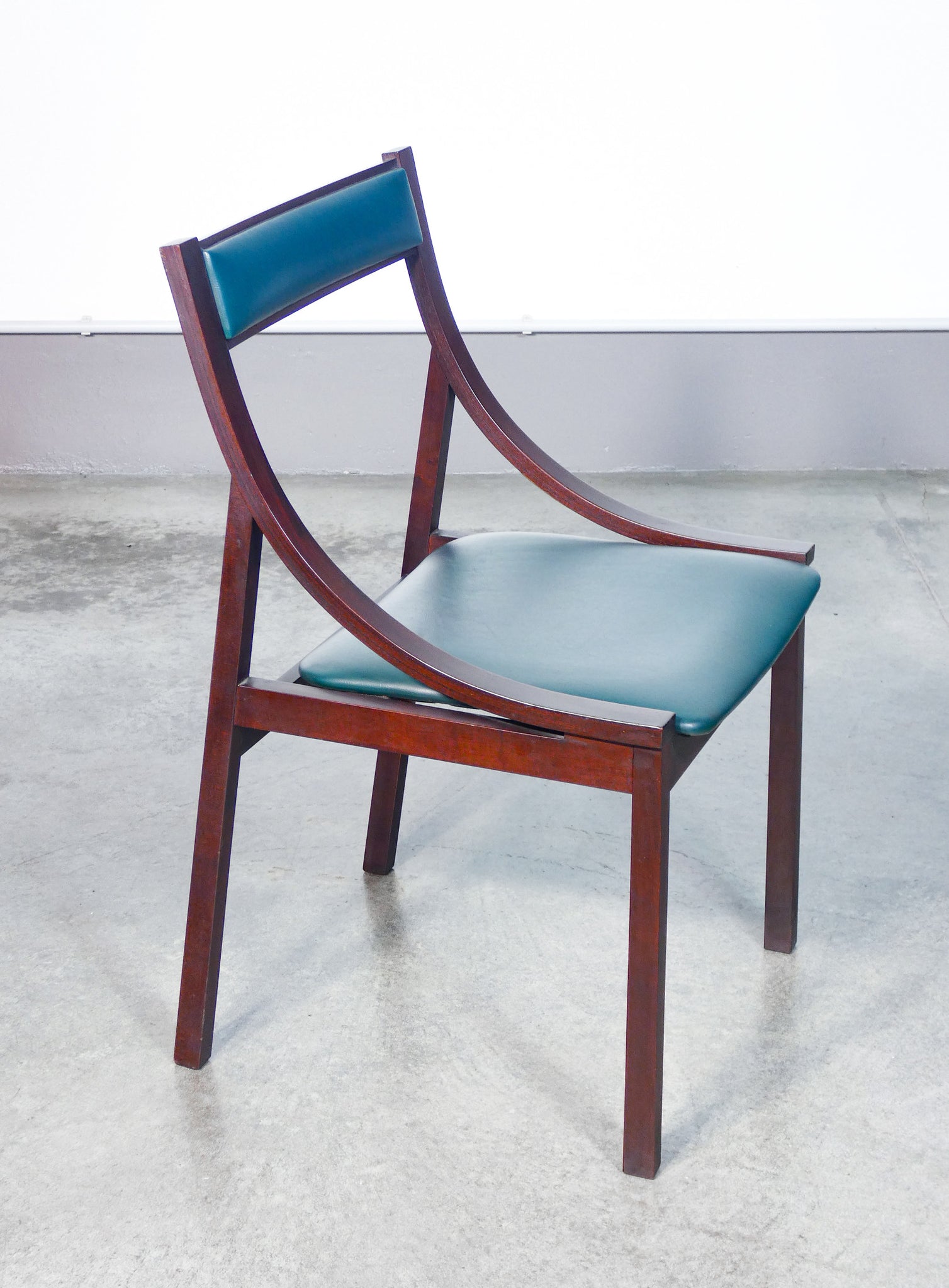 tavolo 180 sedie design carlo de carli per sormani 1960s legno palissandro