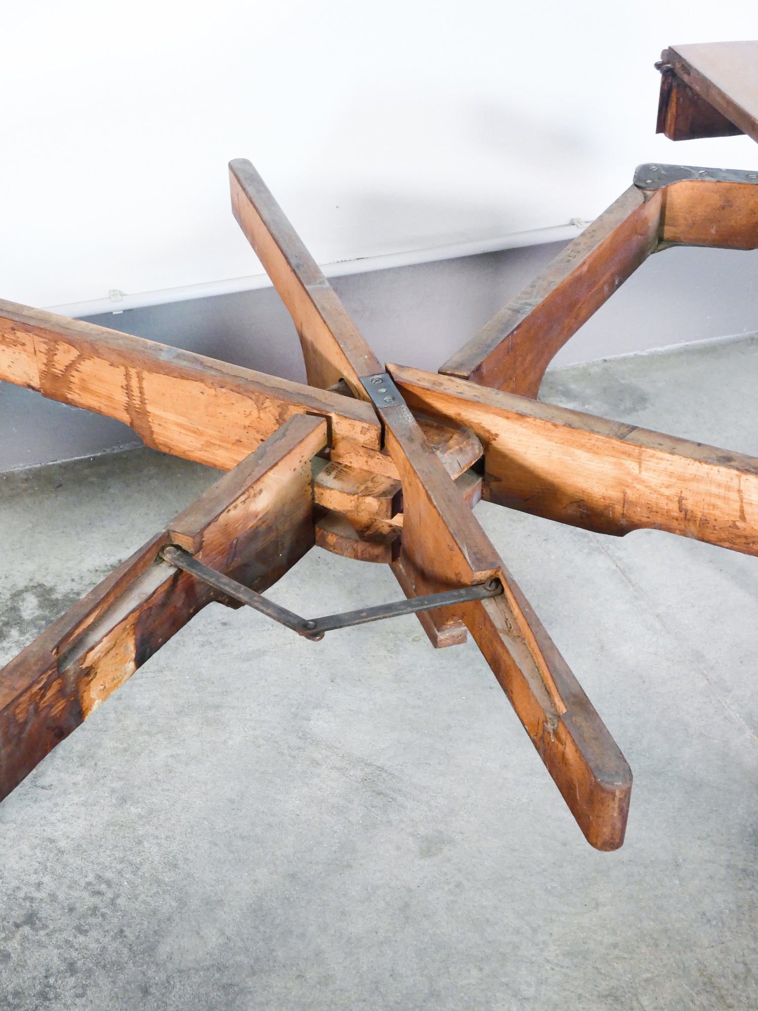 tavolo umbertino allungabile legno massello noce epoca 1800 prolunghe antico