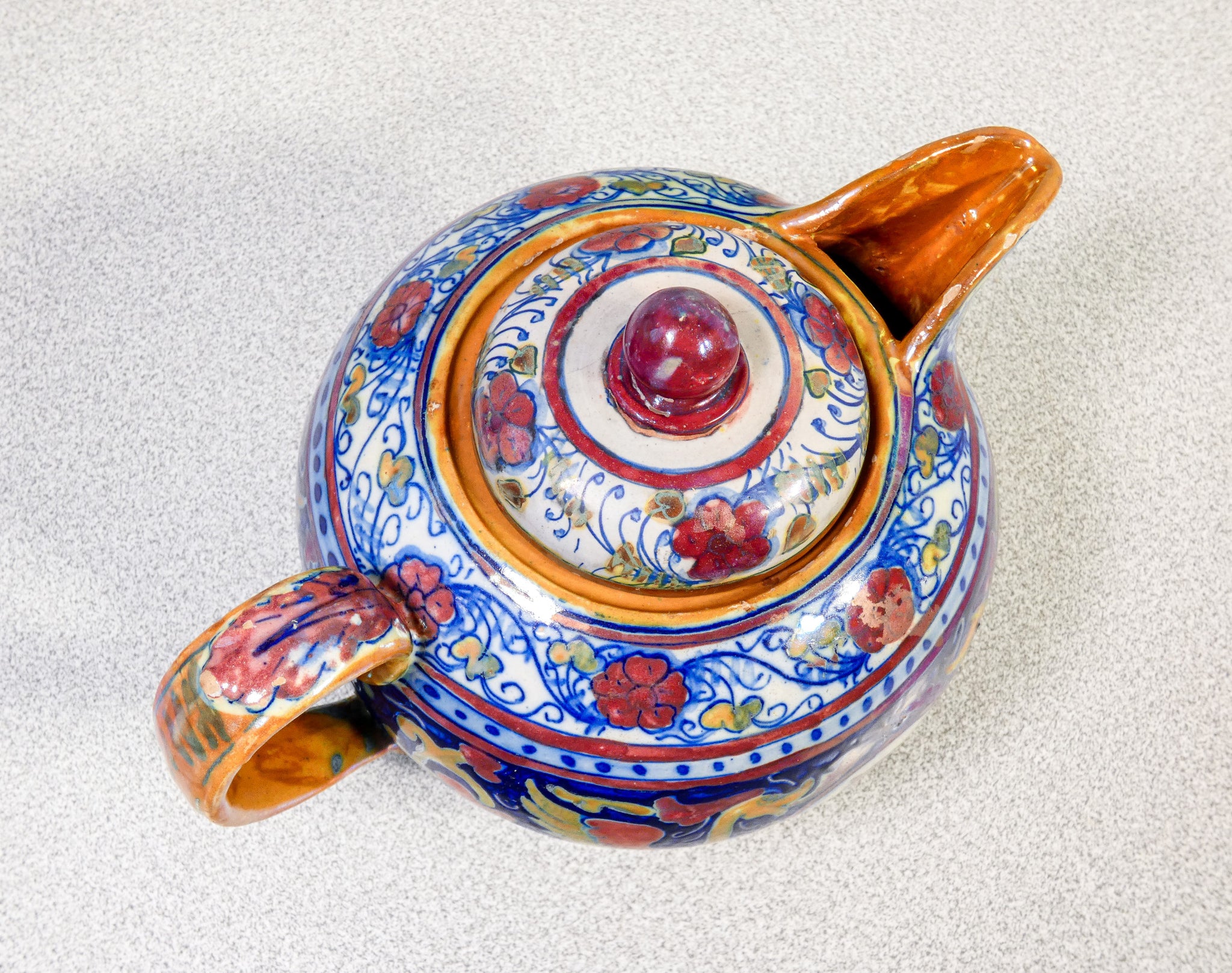 teiera zuccheriera gualdo tadino ceramica lustro attr mastro giorgio primo 1900
