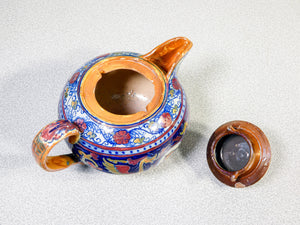 teiera zuccheriera gualdo tadino ceramica lustro attr mastro giorgio primo 1900