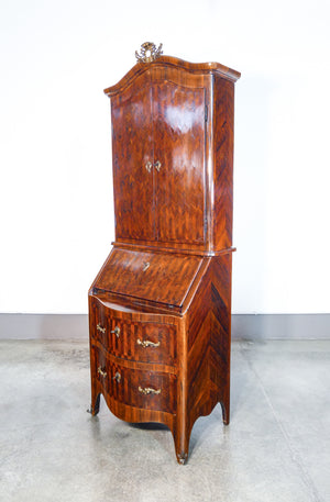 trumeau secretaire luigi xv originale epoca 1700 stipo cassetti legno antico