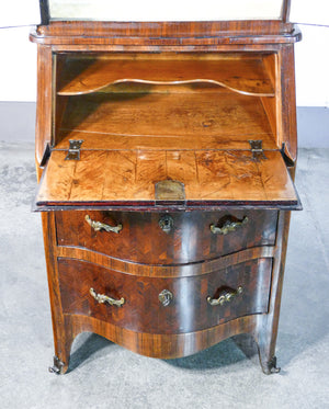 trumeau secretaire luigi xv originale epoca 1700 stipo cassetti legno antico