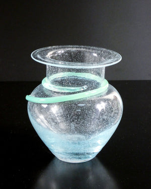 vaso athena design monica backstrom per kosta boda vetro soffiato svezia