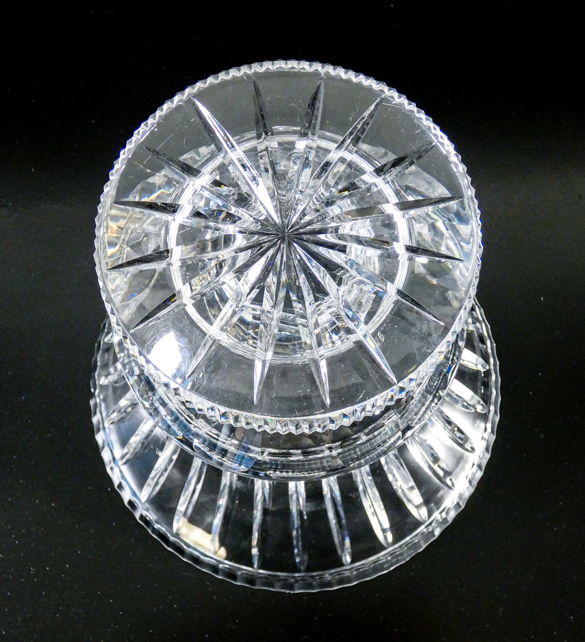 vaso centrotavola coppa cristallo di boemia bohemia epoca primo 1900 goblet
