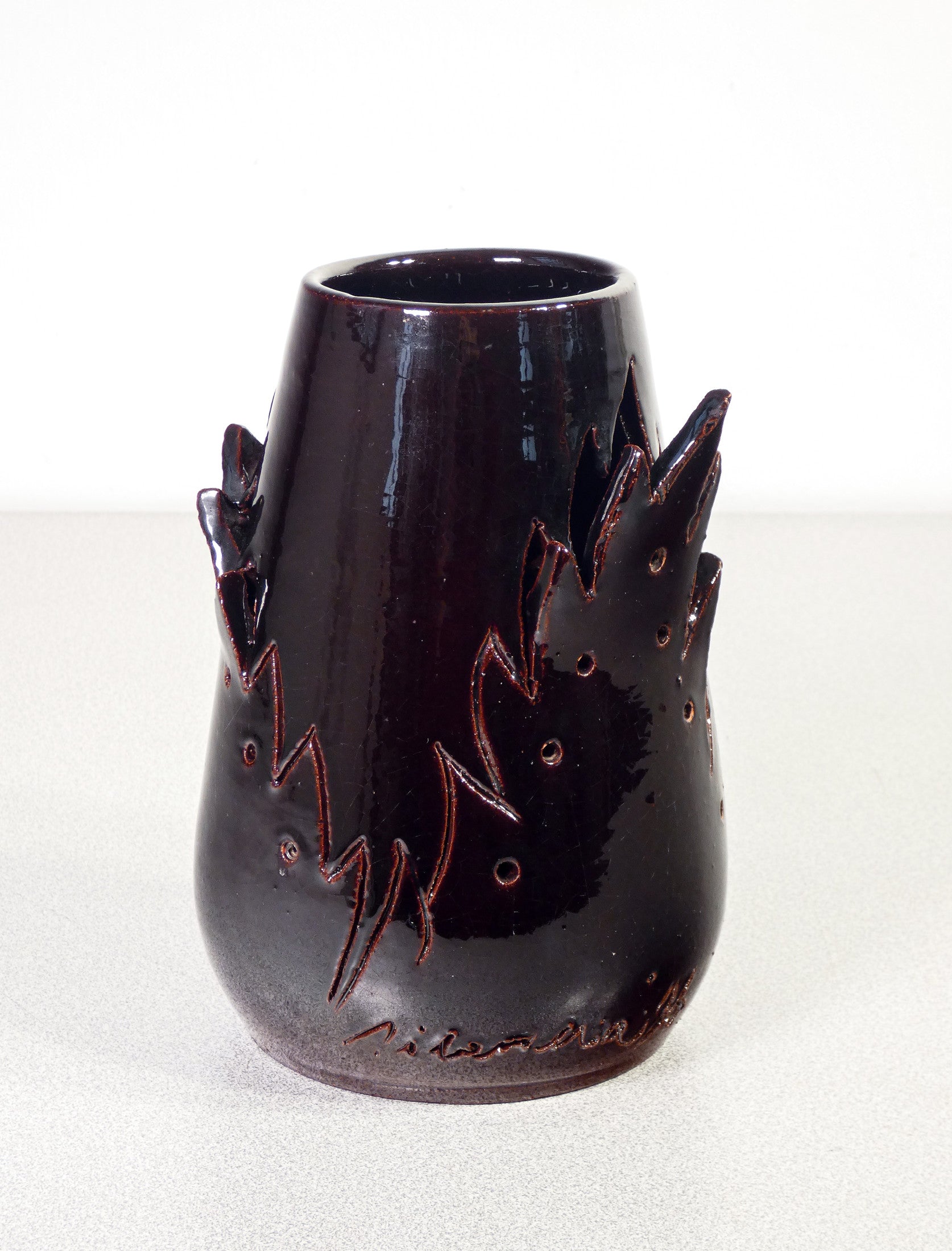 Vase en céramique, modèle Marco SILOMBRIA pour G.M.A. 1903. Italie, 1996 - En vente sur France