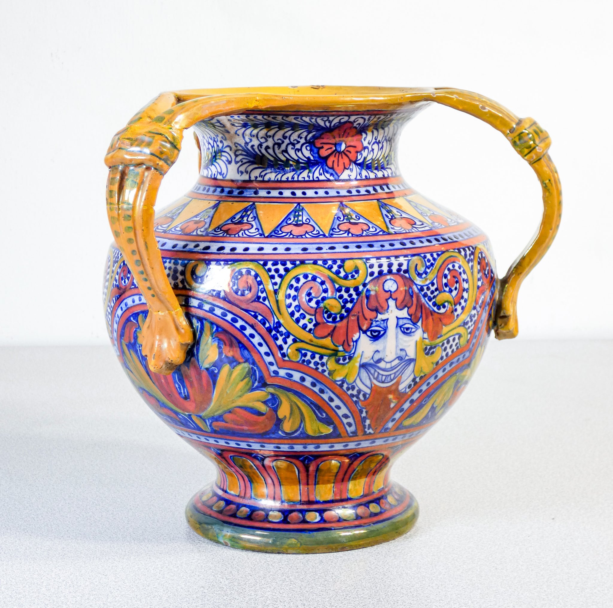 vaso ceramica lustro mastro giorgio gualdo tadino maiolica epoca 1930s italia