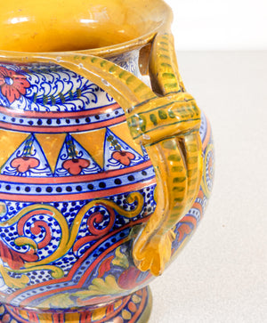 vaso ceramica lustro mastro giorgio gualdo tadino maiolica epoca 1930s italia