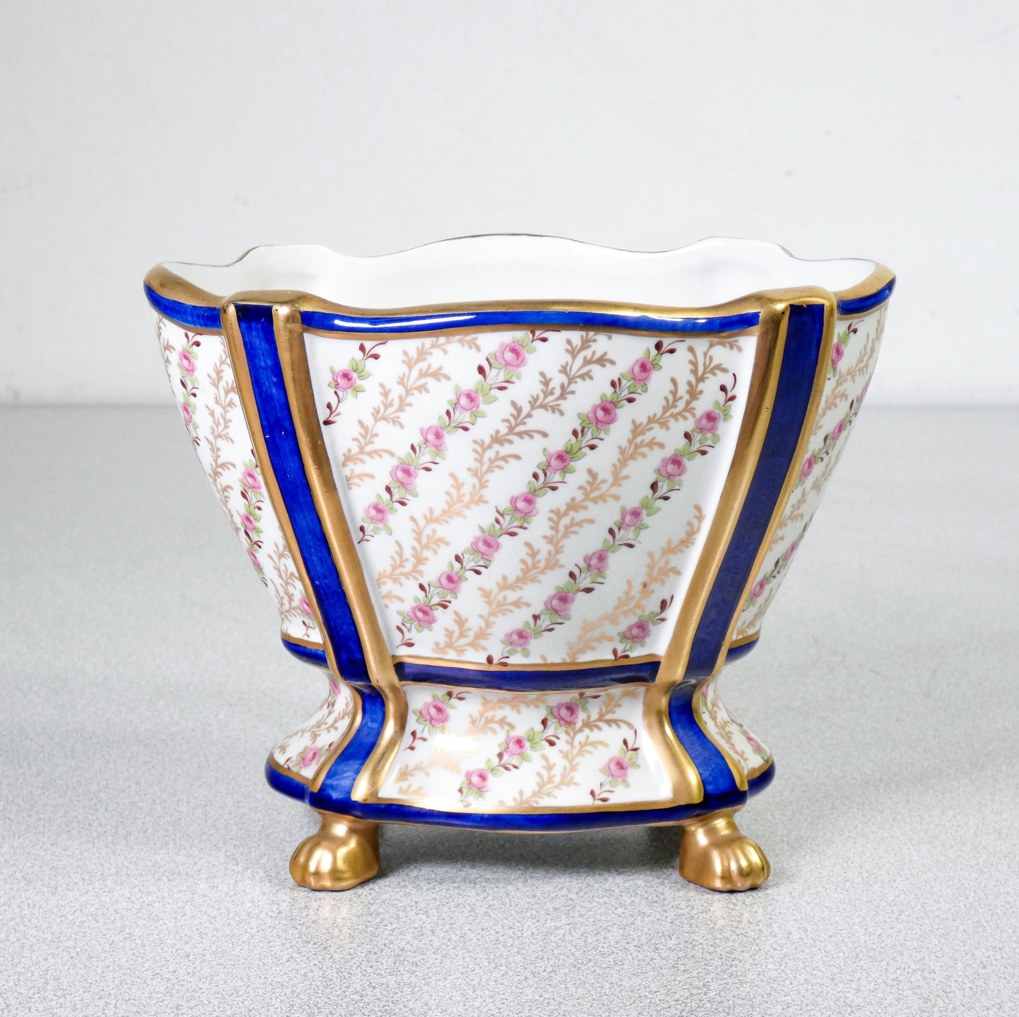 vaso ceramica sevres porcellana dipinta dorata a mano francia ciotola epoca