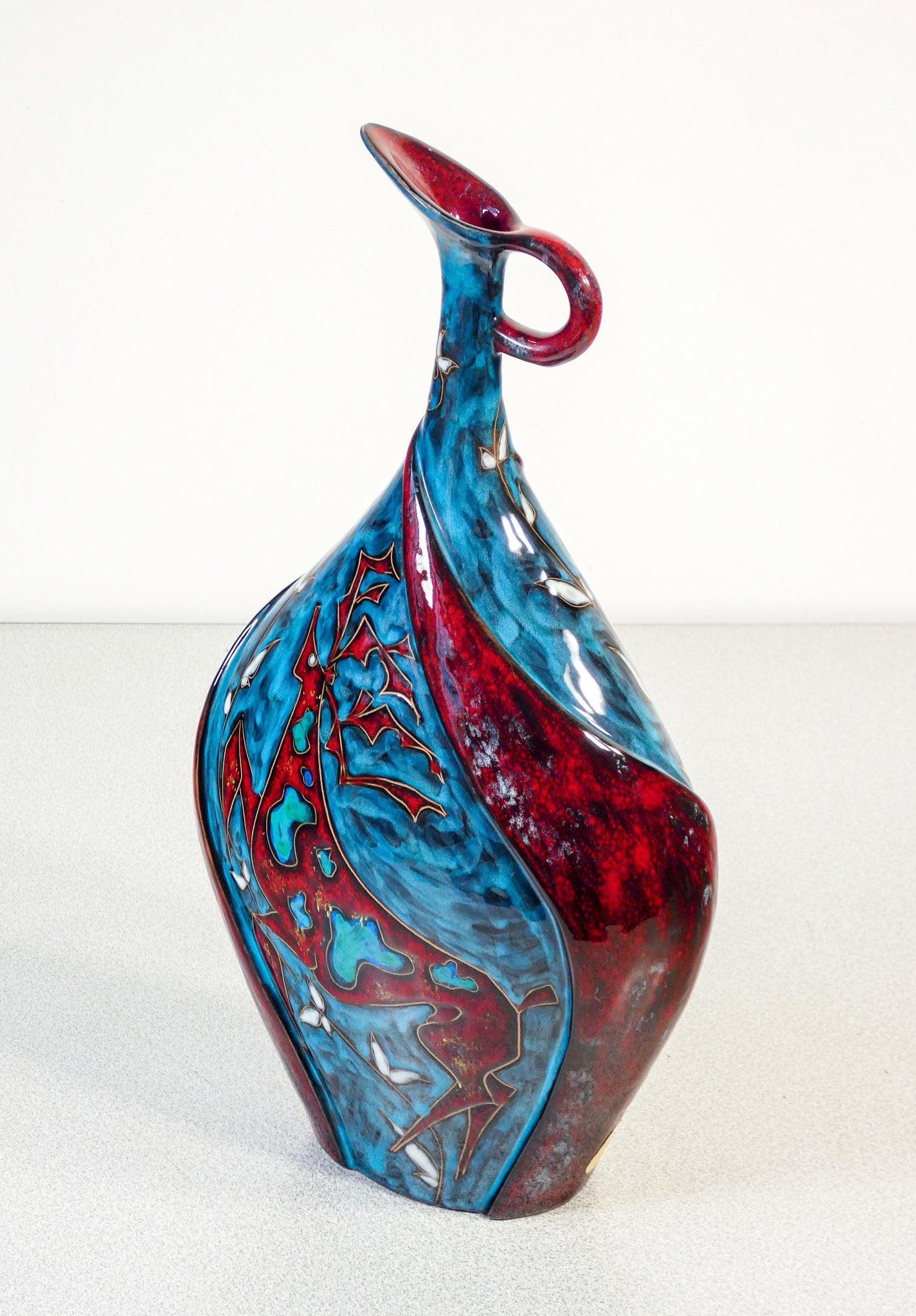 Vaso in ceramica smaltata BATIGNANI. Anni 60 – Mercand Store