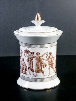 vaso ceramiche fiorentine hand made italy design vintage classico greco romano