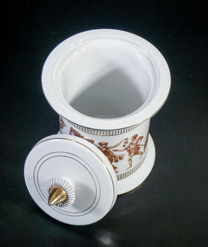 vaso ceramiche fiorentine hand made italy design vintage classico greco romano