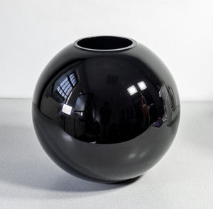 vaso design italiano vetro bianco nero murano epoca 1970s italy glass art