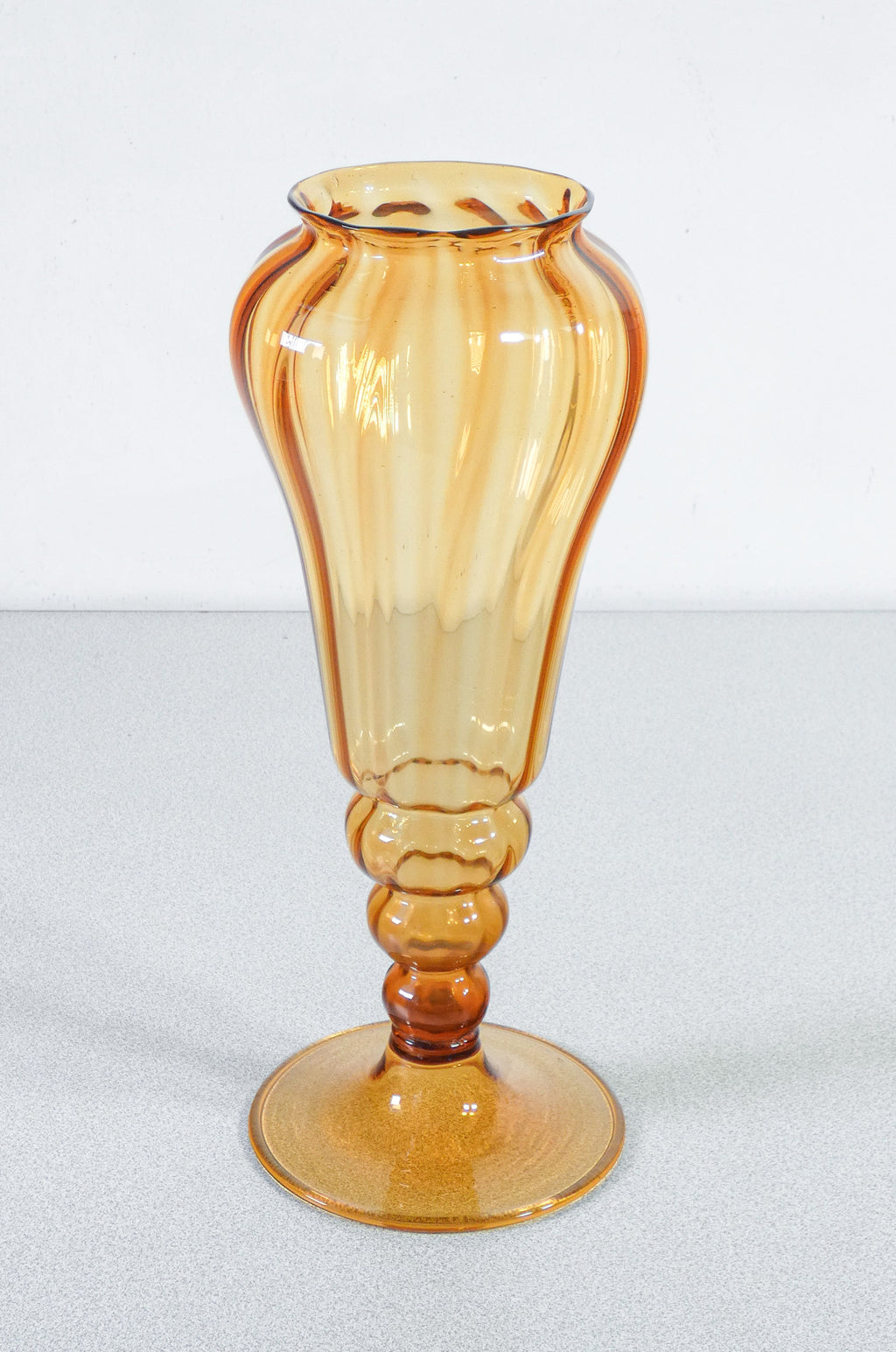vaso design vittorio zecchin per mvm cappellin vetro soffiato murano 1920s