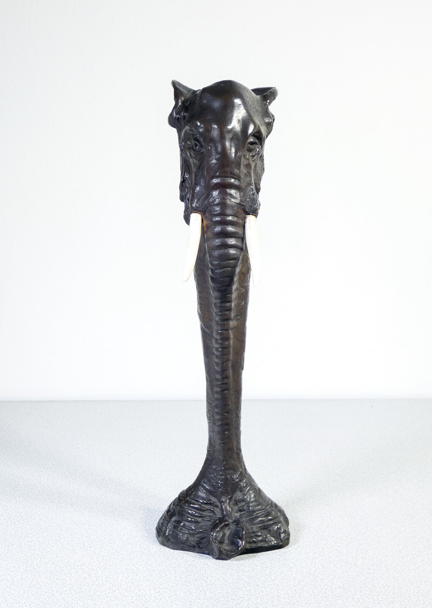 vaso elefante scultura louis loiseau rousseau bronzo epoca art deco primo 900