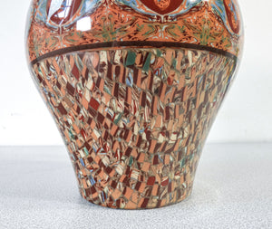 vaso vallauris design jean gerbino ceramica policroma tecnica neriage mosaico