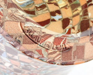 vaso vallauris design jean gerbino ceramica policroma tecnica neriage mosaico