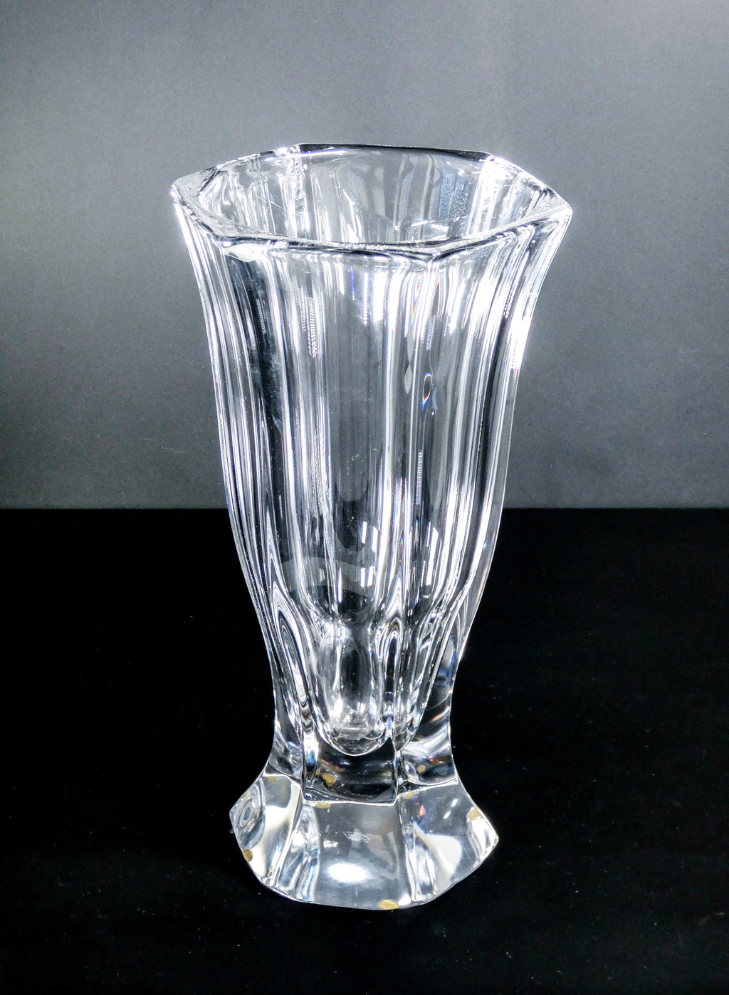 vaso vannes art le chatel france cristallo vintage design firmato crystal