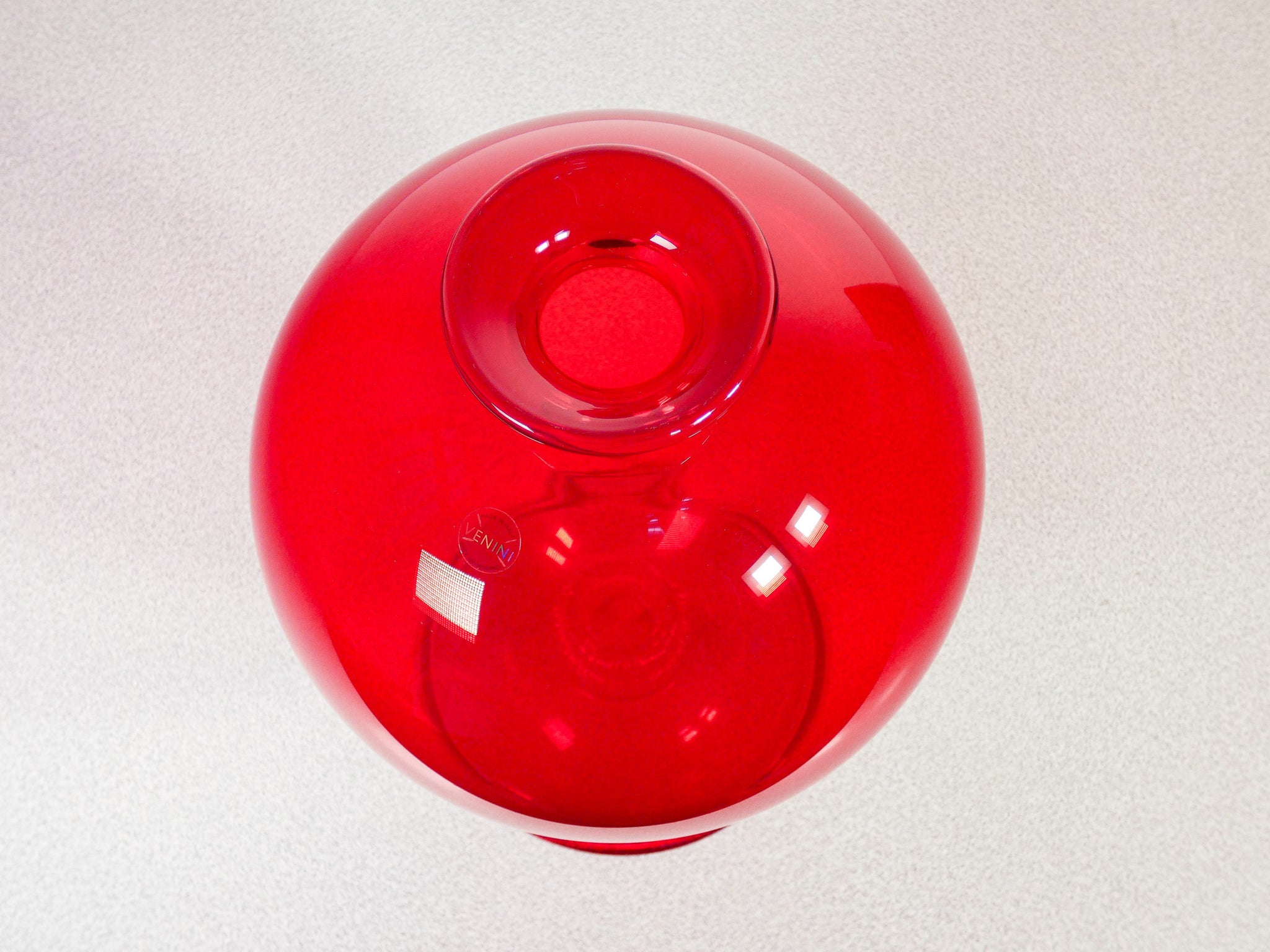 vaso venini veronese design vittorio zecchin vetro soffiato murano rosso 2016
