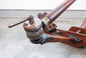 vogatore epoca legno faggio sport canottaggio canoa atletica remoergometro