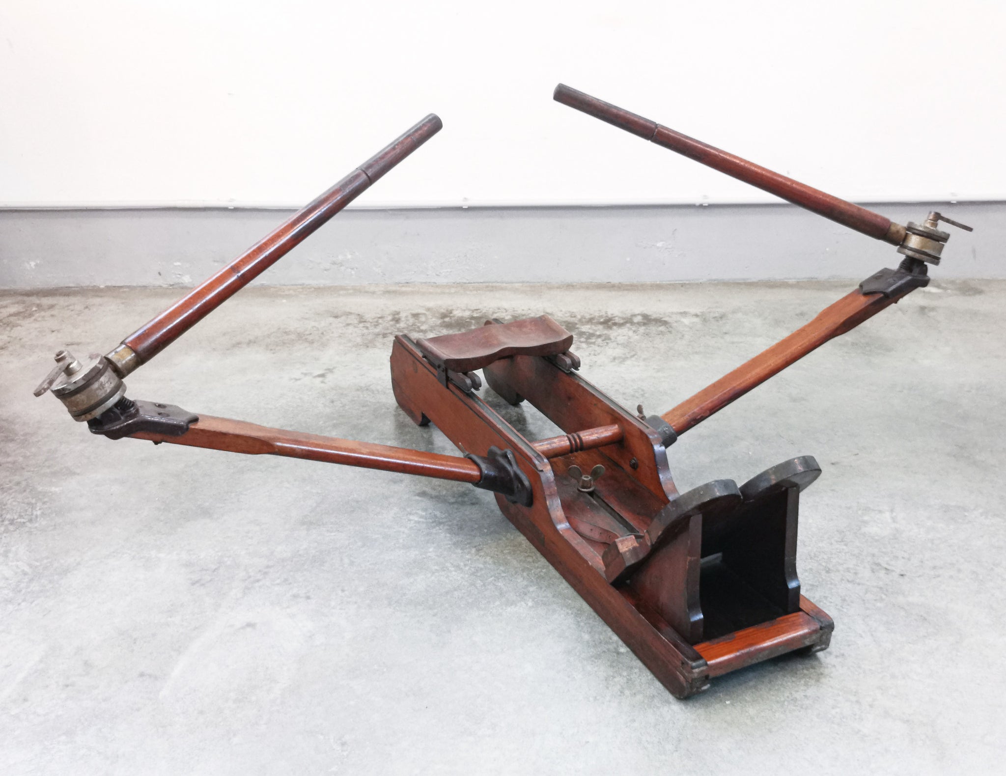vogatore epoca legno faggio sport canottaggio canoa atletica remoergometro